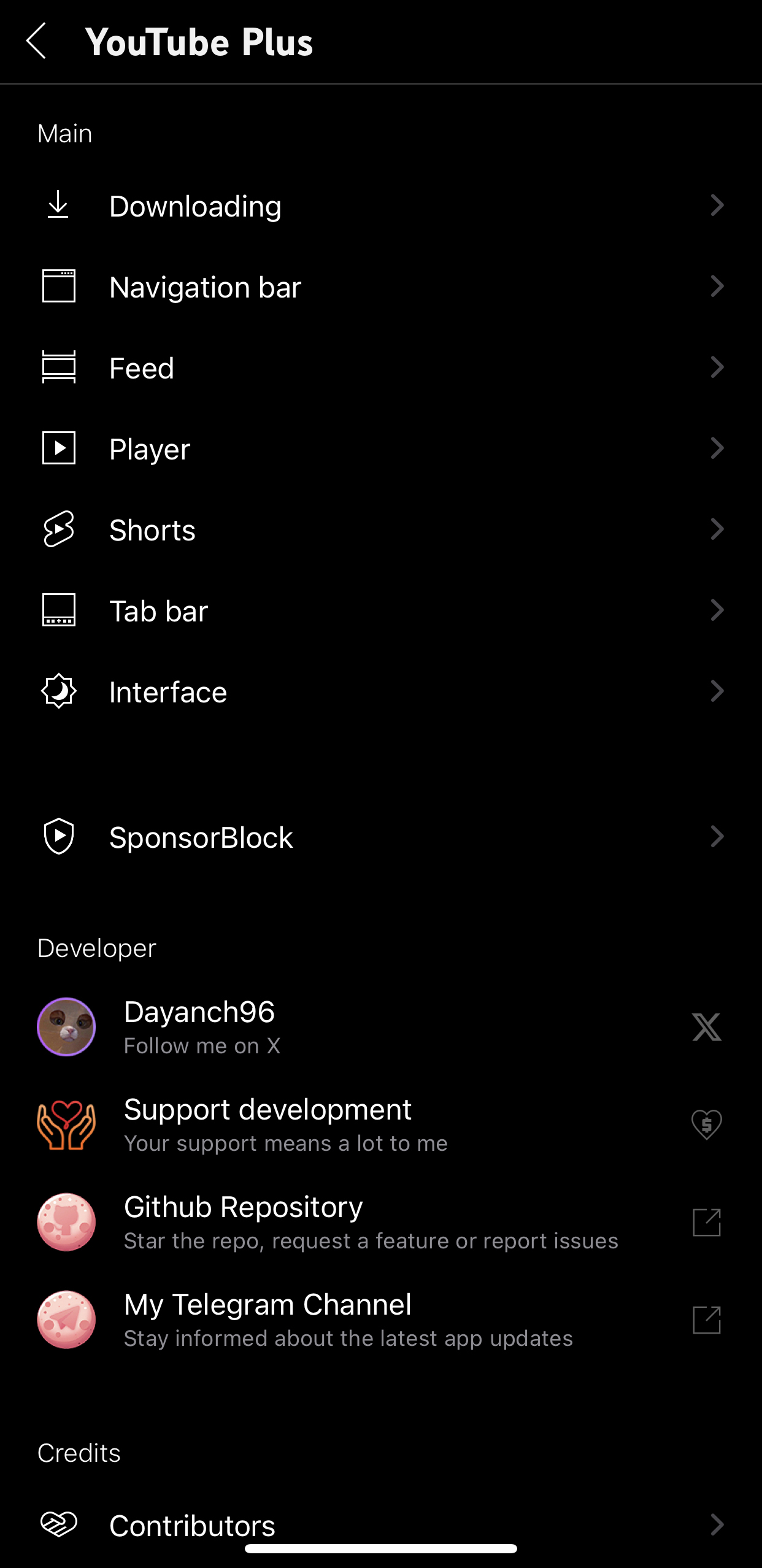 YouTube Plus (YTLite) for YouTube